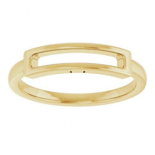 Yellow Gold Rectangle Ring