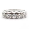 Mid Century Diamond Band 1 carat White Gold