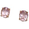 pink morganite studs