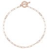 rose gold diamond toggle bracelet