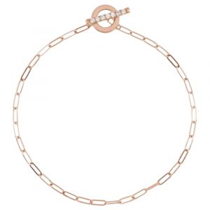 rose gold diamond toggle bracelet