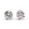 1.25 Carat Diamond Stud Earrings White Gold