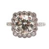 2.5 Carat Diamond Engagement Ring Halo