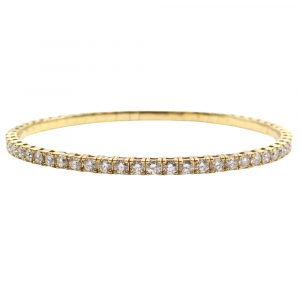 4.50 Carat Diamond Tennis Bracelet Yellow Gold