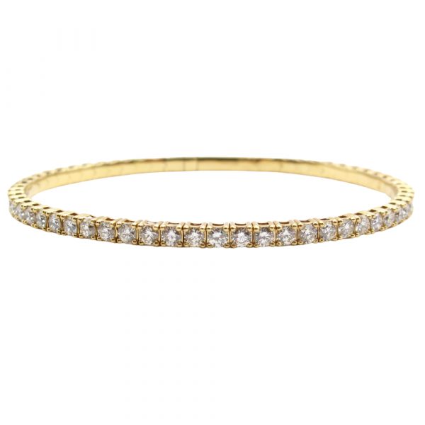 4.50 Carat Diamond Tennis Bracelet Yellow Gold