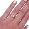 GIA Certified Round Diamond Solitaire Engagement Ring Worn 1.10