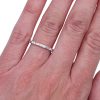 Half Carat Baguette Round Diamond Band Worn