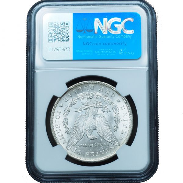 1885-O Morgan Dollar MS63 NGC Vivid Beautiful Toning