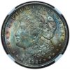 1921 Morgan Dollar MS62 NGC Beautifully Rainbow Toned