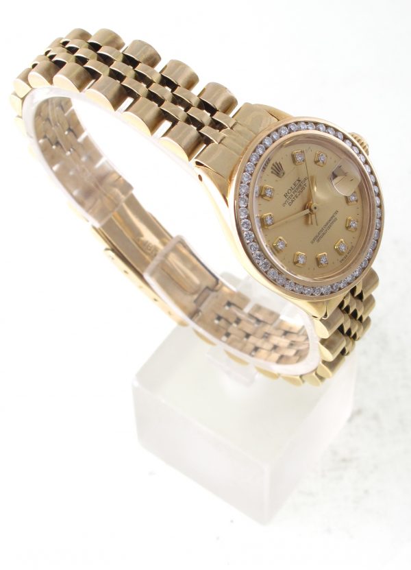 Pre-Owned Ladies Rolex Datejust (1980's) 18kt Yellow Gold Model 6517 Right