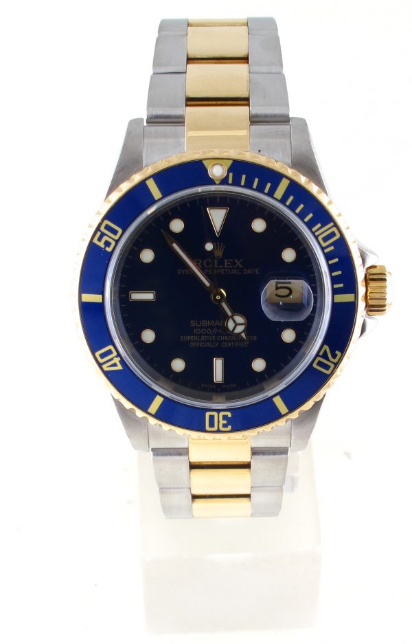 Pre-Owned Rolex 40MM Two Tone Submariner (2005) Model 16613 Front