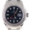 Pre-Owned Rolex Yachtmaster Blue Dial (2012) Stainless Steel and Platinum #116622 Front Close