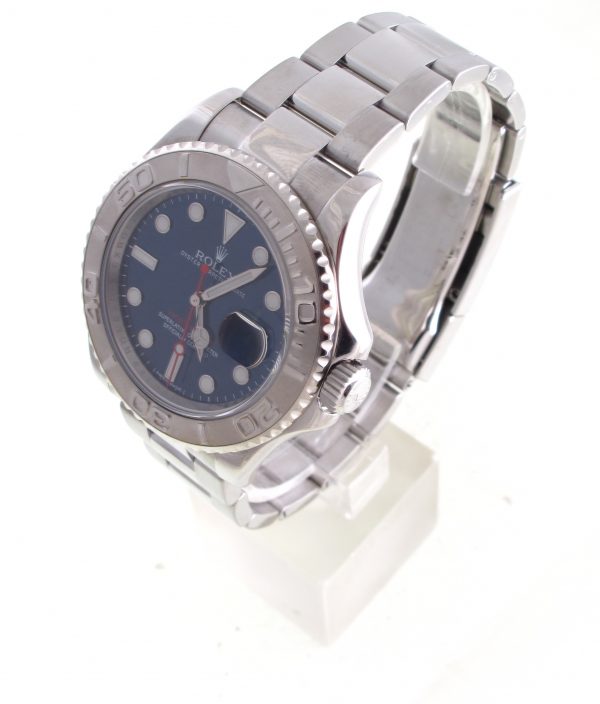 Pre-Owned Rolex Yachtmaster Blue Dial (2012) Stainless Steel and Platinum #116622 Left