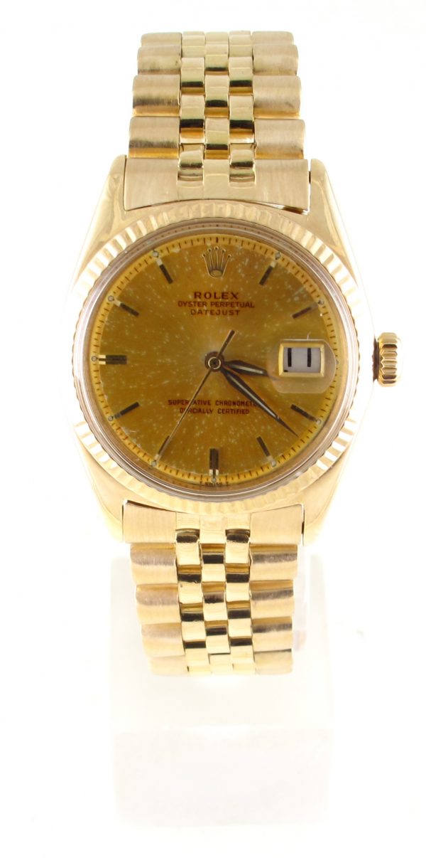 Pre-Owned Vintage Rolex 36MM Datejust (1960) 18kt Yellow Gold Model 1601 Front