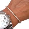 Rose Gold Diamond Tennis Bracelet 2 carats Wrist