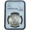 1923 Peace Dollar MS64 NGC