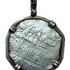 1622 Atocha Shipwreck 8 Reales Grade 1 Potosi Mint w/ CoA in Bezel