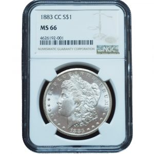 1883 CC Morgan Silver Dollar MS66 NGC