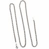 Rope Chain Link Necklace 18K White Gold ~ 20