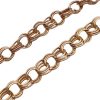 Vintage Triple Link Charm Bracelet 14K Gold chain