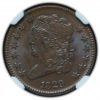 1829 Classic Head Half Cent MS65BN NGC