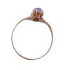 Charming Victorian Era Opal Three-Stone Ring 14K Gold top view