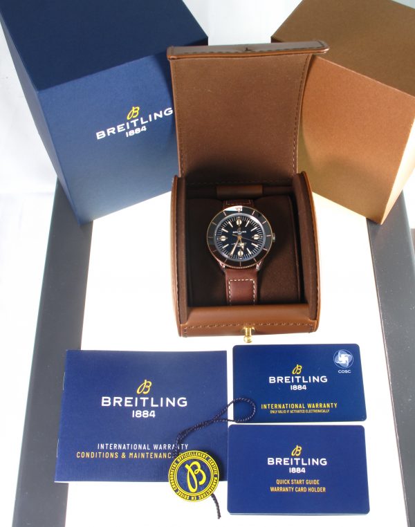 Breitling Superocean Heritage 57 Rose Gold/Stainless Steel Model U10370 box and papers