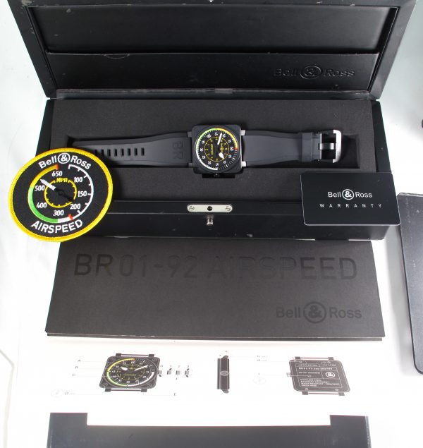 Pre-Owned Bell & Ross Flight Instruments Airspeed box and tags