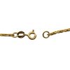 Long Geometric Layering Chain Link Station Necklace 14K Yellow Gold ~ 27