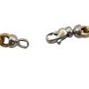 Matte & Shiny Finished Rolo Chain Link Bracelet 14K Yellow & White Gold ~ 8