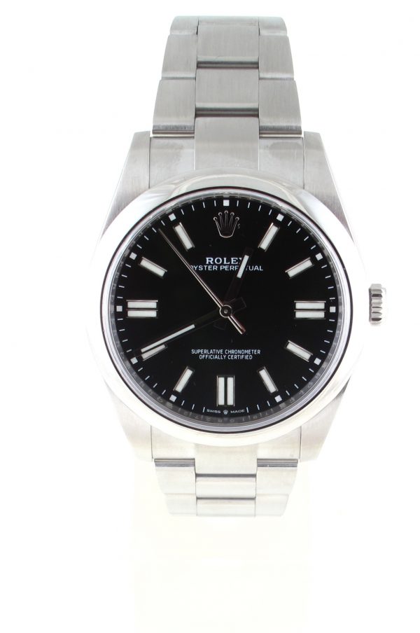 Pre-Owned Rolex 41MM Oyster Perpetual (2022) Stainless Steel#124300 Front