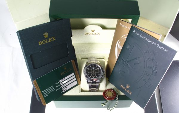 Pre-Owned Rolex Daytona (2008) Stainless Steel 116520 b and p inside