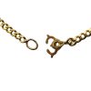 Solid Flat Curb / Cuban Chain Link Necklace 18K Yellow Gold ~ 25