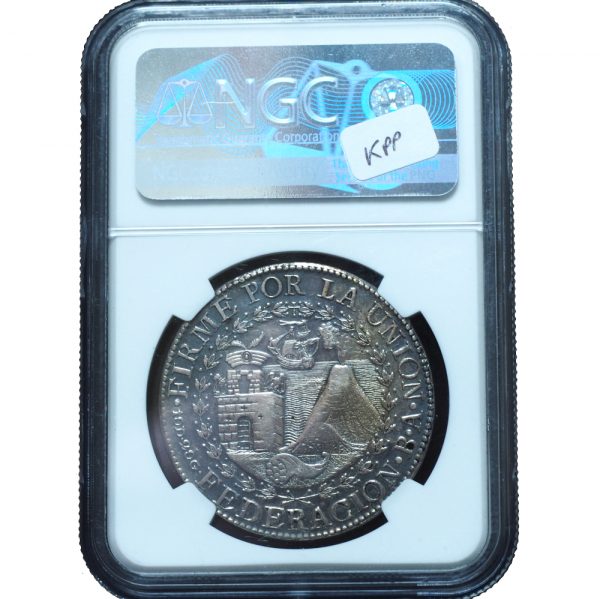 1837 Cuzco Peru BA 8 Reales XF Details NGC