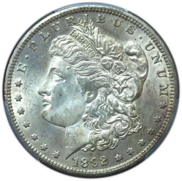 1892-CC Morgan Dollar MS62 PCGS