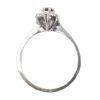 .57 ctw Ruby & Diamond Halo Ring 14k White Gold top view