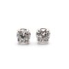 .72 European Round Diamond Stud Earrings