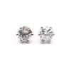 Half Carat .50 Mine Cut Diamond Stud Earrings