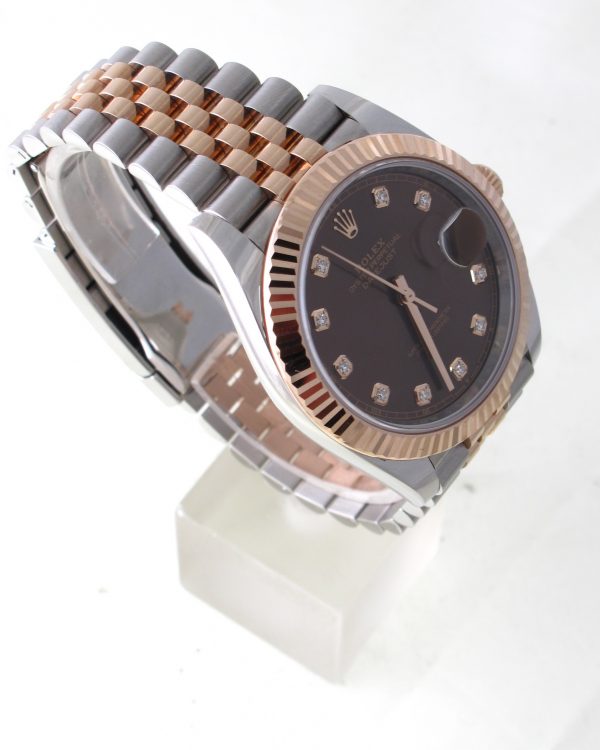 Like New Rolex 41MM Rose Gold And Stainless Steel Datejust (2023) Model 126331 Right