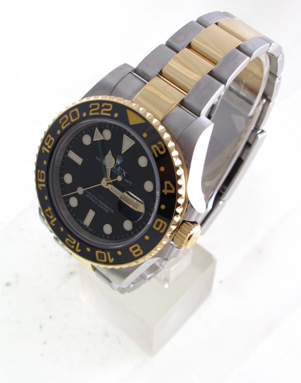 Pre-Owned Rolex 40MM GMT Master II (2014) Two Tone Model 116713 Left