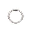 1 carat Pave Diamond Wedding Band White Gold Profile