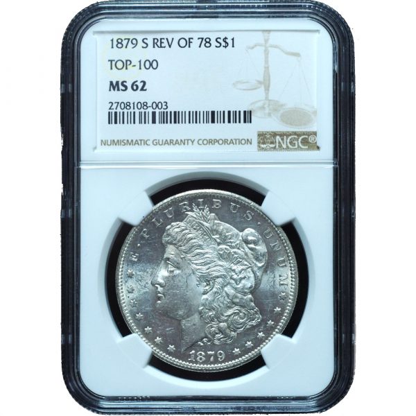 1879-S Reverse of 1878 Morgan Dollar MS62 NGC