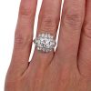 Art Deco 1.50 ct Diamond Platinum Engagement Ring worn