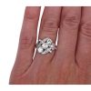 Diagonal Art Deco 1.25 carat Diamond Ring White Gold Worn