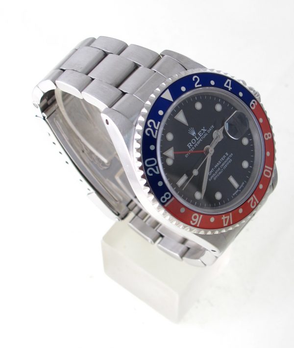 Pre-Owned Rolex GMT Master II (1989) Stainless Steel Model 16710 Right