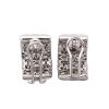 Roberto Coin Woven Knot Earrings 18k White Gold Back