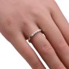 0.20ctw Diamond 5-Stone Band Ring Platinum worn