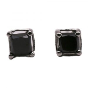 0.84ctw Black Diamond Stud Earrings 10K