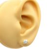 1 carat round diamond stud earrings 14ky Worn 1.07ct