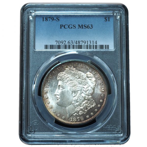 1878-S Morgan Dollar MS63 PCGS Toned